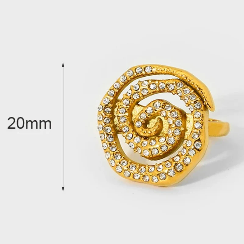 Bague Escargot Strass