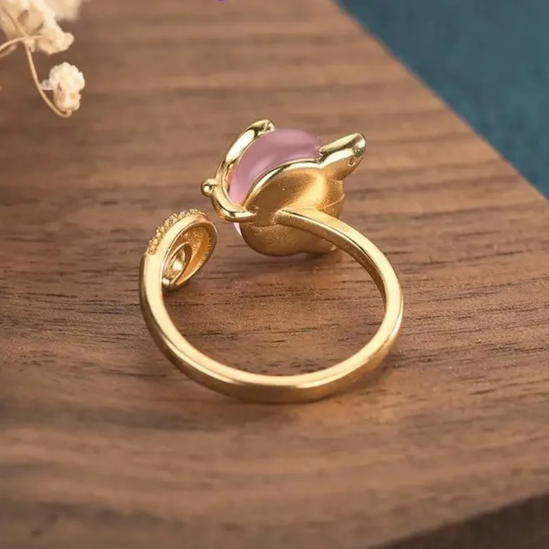 Bague Renard Pierre Rose