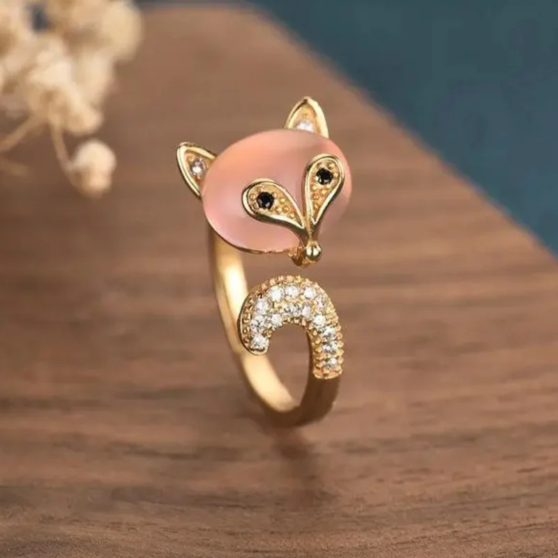 Bague Renard Pierre Rose