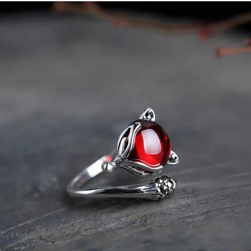 Bague Renard Pierre Rouge