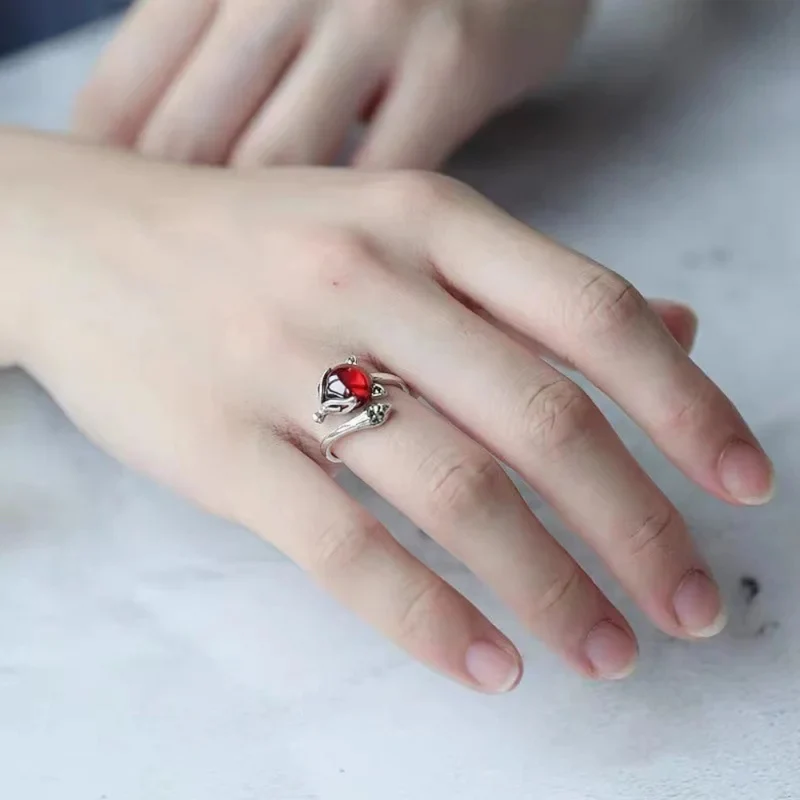 Bague Renard Pierre Rouge