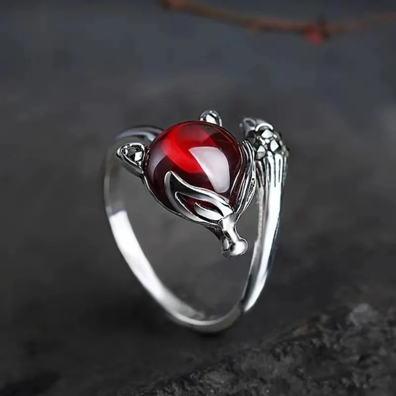 Bague Renard Pierre Rouge