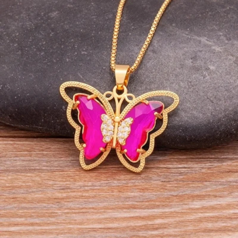 Collier Papillon Couleurs