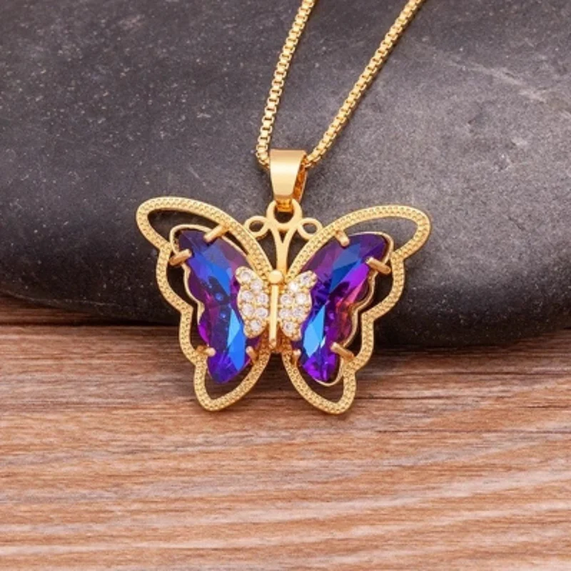 Collier Papillon Couleurs