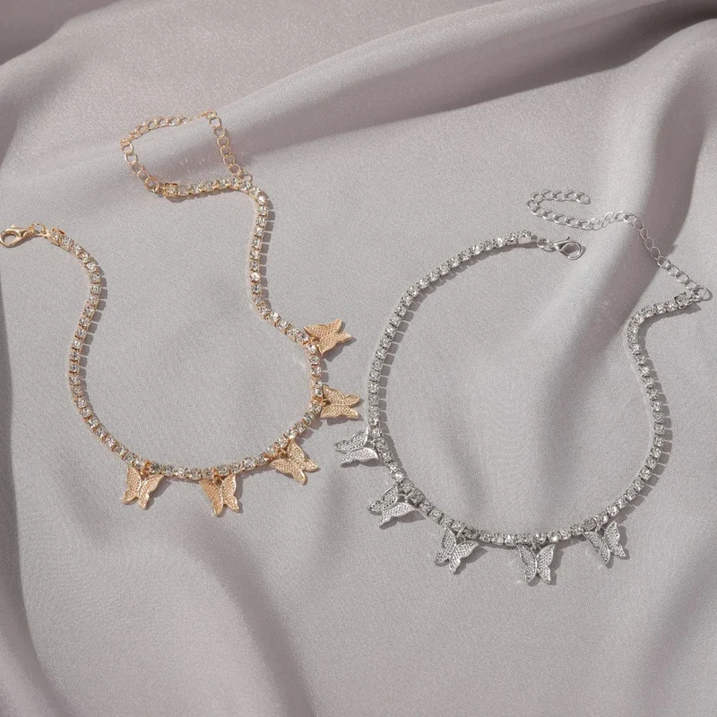 Collier de Diamants et Papillons