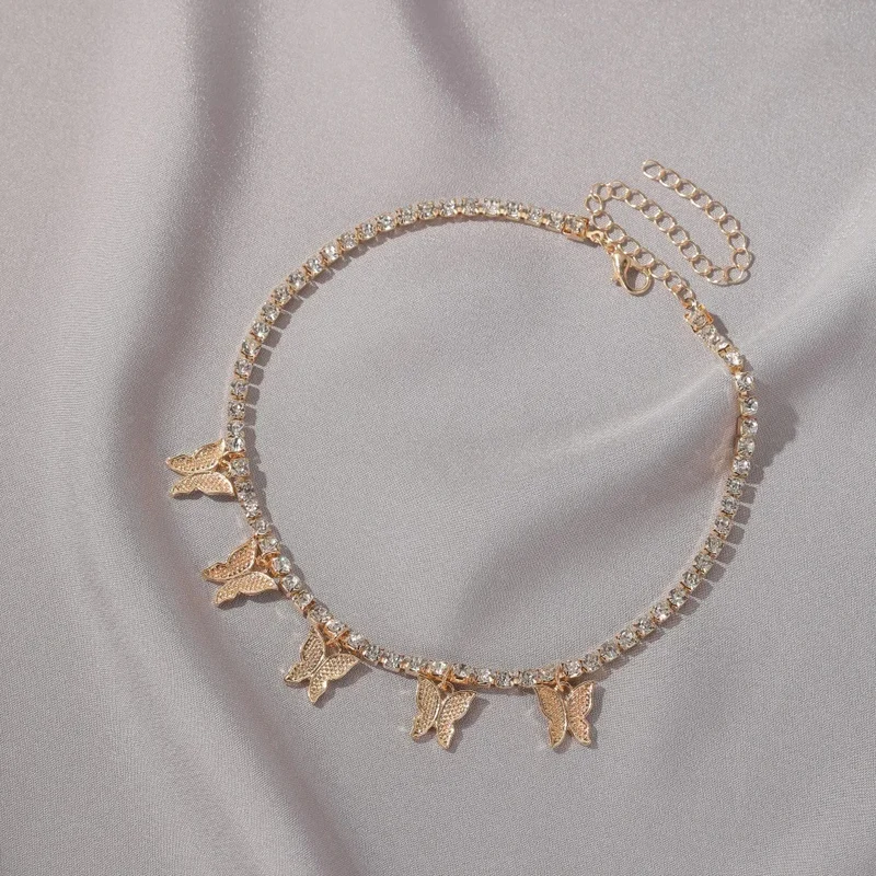 Collier de Diamants et Papillons
