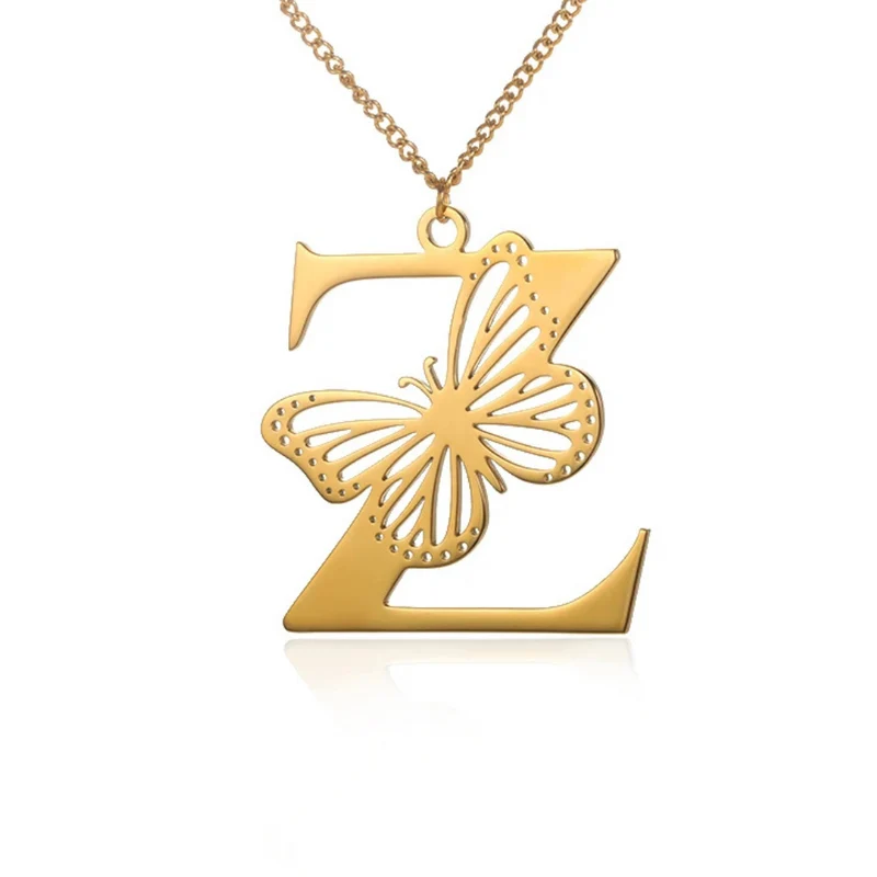 Collier Initiale Z Papillon