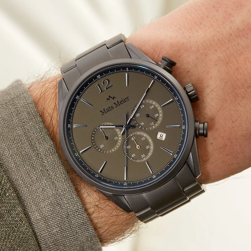 Mats Meier Grand Cornier Hommes Montre Gris MM00127