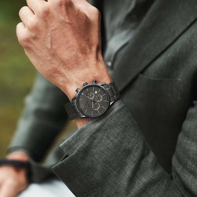 Mats Meier Grand Cornier Hommes Montre Gris MM00127