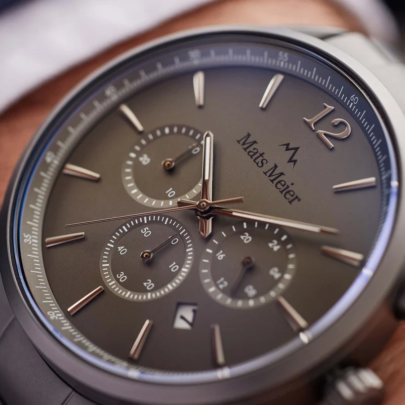 Mats Meier Grand Cornier Hommes Montre Gris MM00127