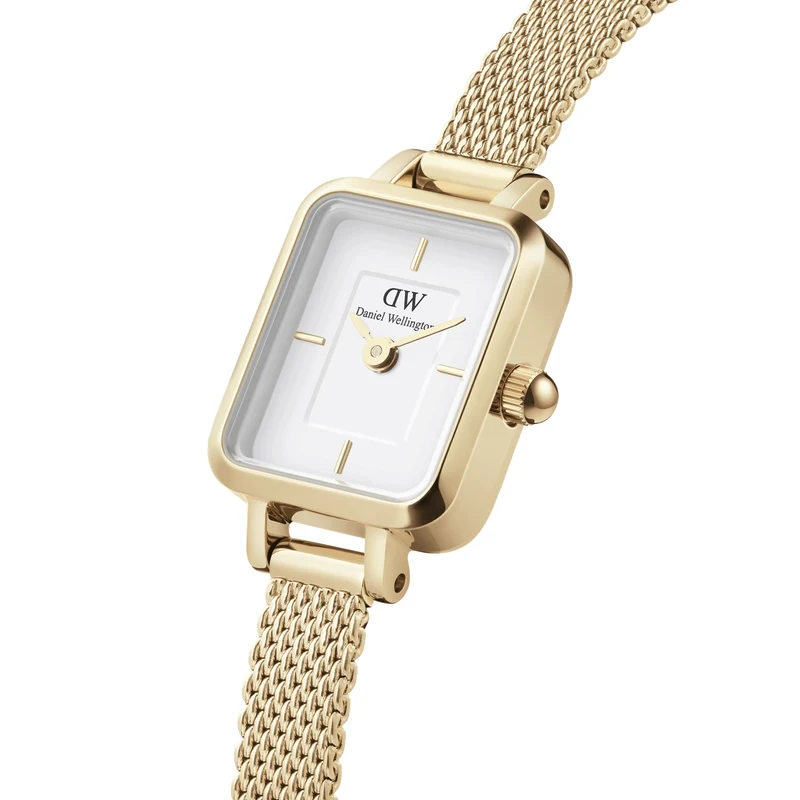 Daniel Wellington Quadro Mini Femmes Montre Or DW00100725