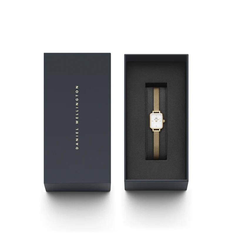 Daniel Wellington Quadro Mini Femmes Montre Or DW00100725