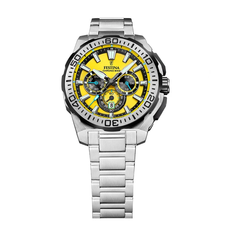 Festina Chrono Bike Montre Pour Homme Jaune F20724/4