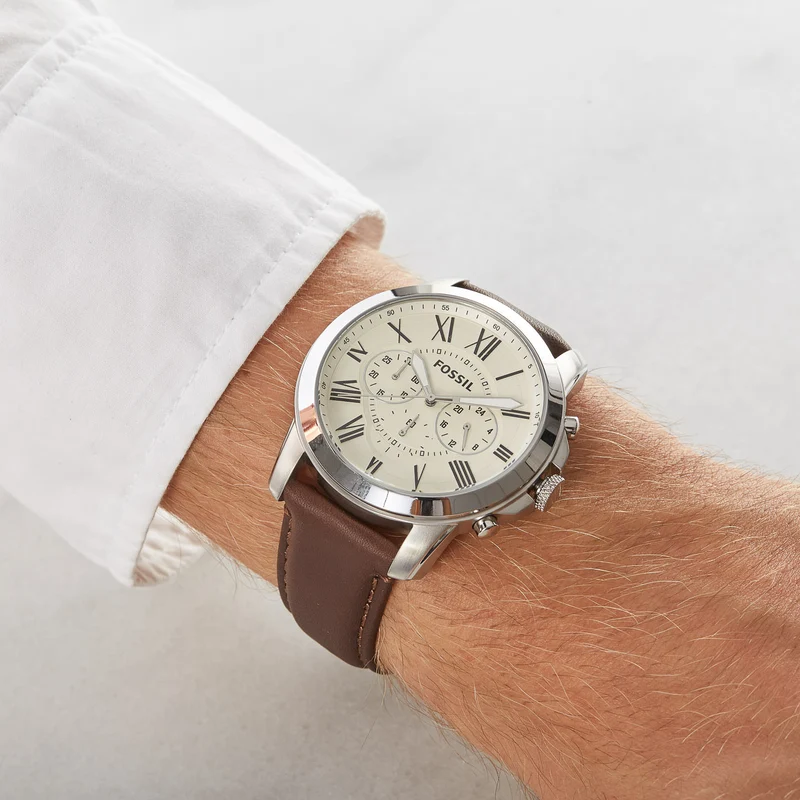 Fossil Grant Hommes Montre Marron FS4735