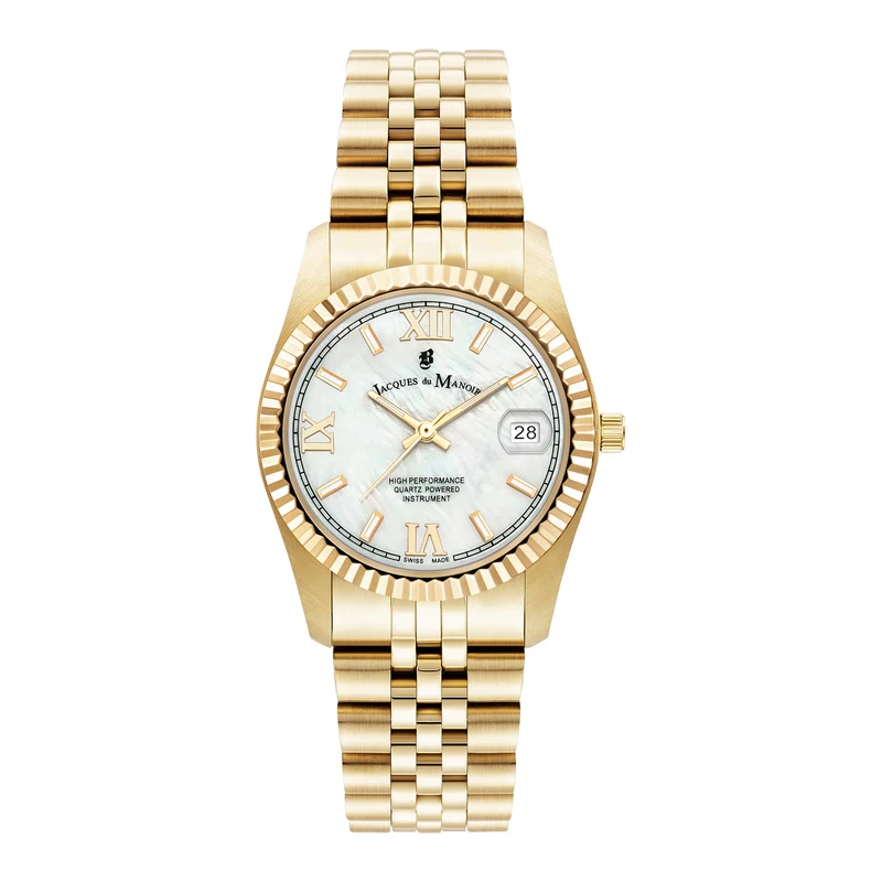 Jacques du Manoir Inspiration Prestige Femmes Montre Or JWL01302