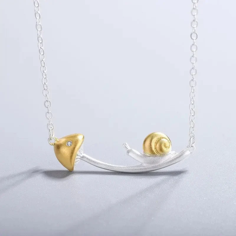 Collier Escargot sur Champignon