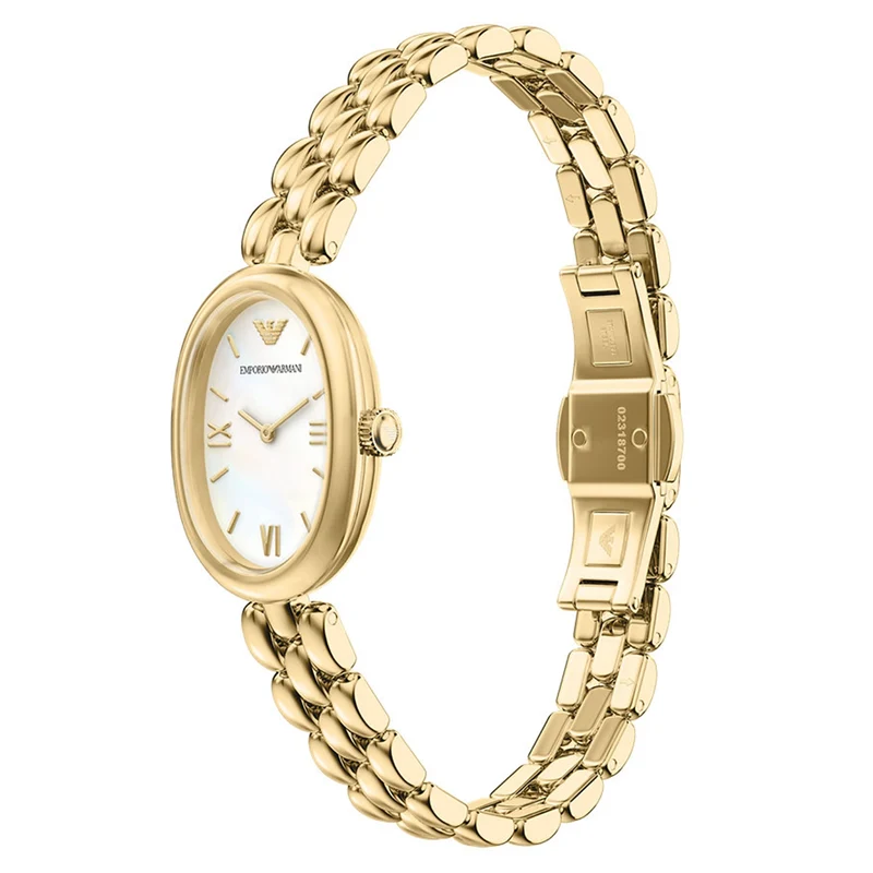 Emporio Armani Oval White Dial Watch AR11777
