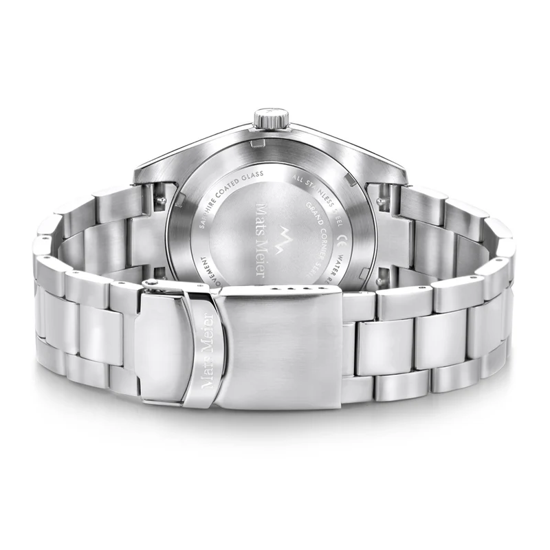 Mats Meier Grand Cornier Hommes Montre Argent MM00518