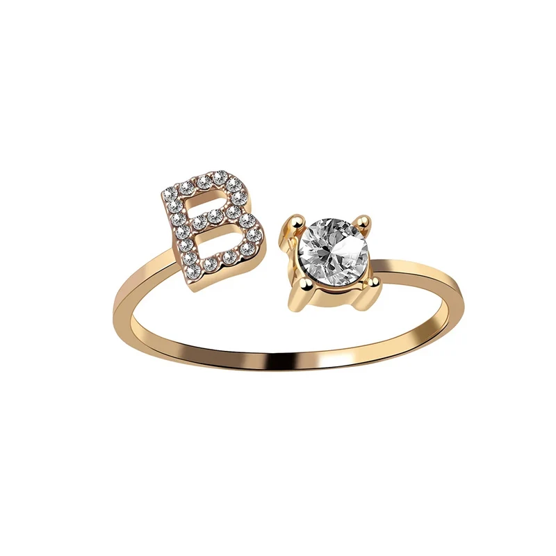 Bague Initiale Strass