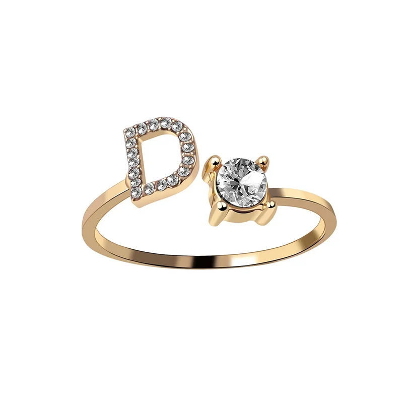 Bague Initiale Strass