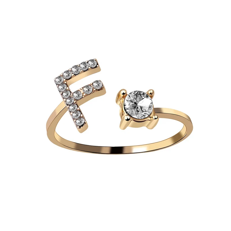Bague Initiale Strass
