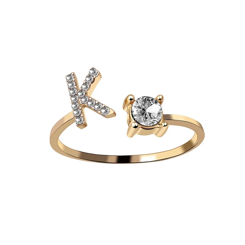 Bague Initiale Strass