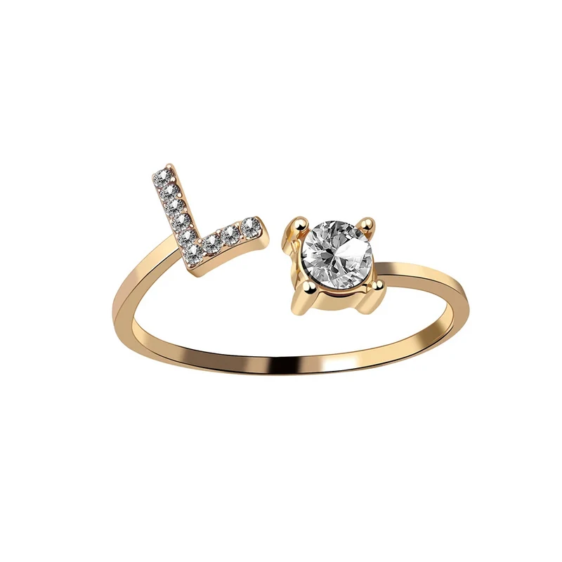 Bague Initiale Strass