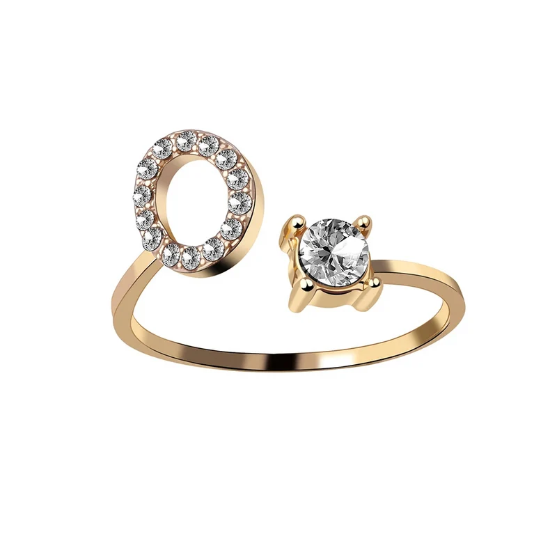 Bague Initiale Strass