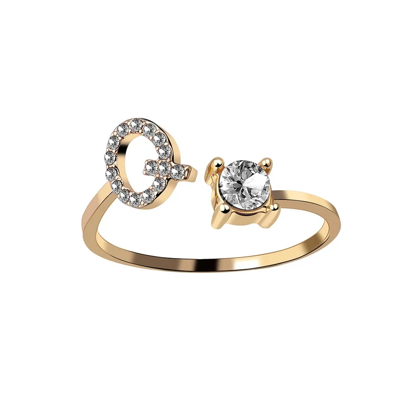 Bague Initiale Strass