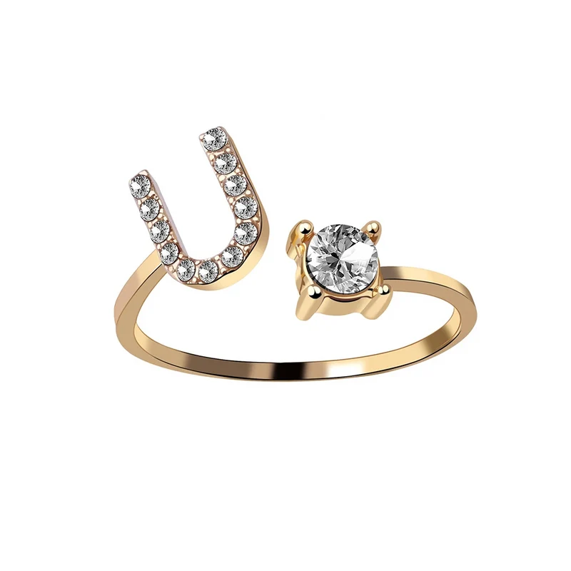 Bague Initiale Strass