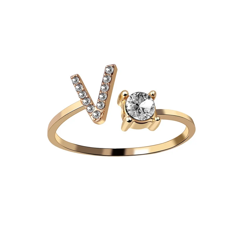 Bague Initiale Strass