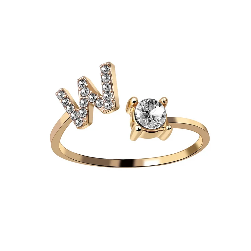 Bague Initiale Strass