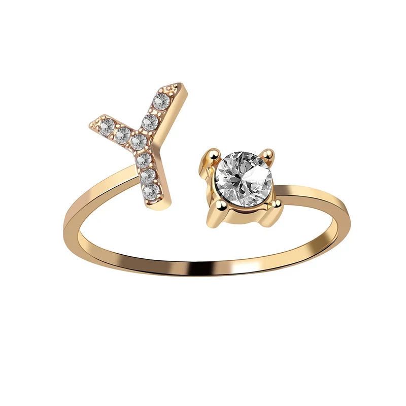 Bague Initiale Strass