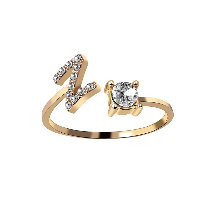 Bague Initiale Strass