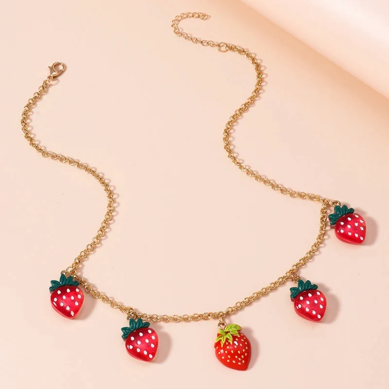 Collier Cinq Fraises