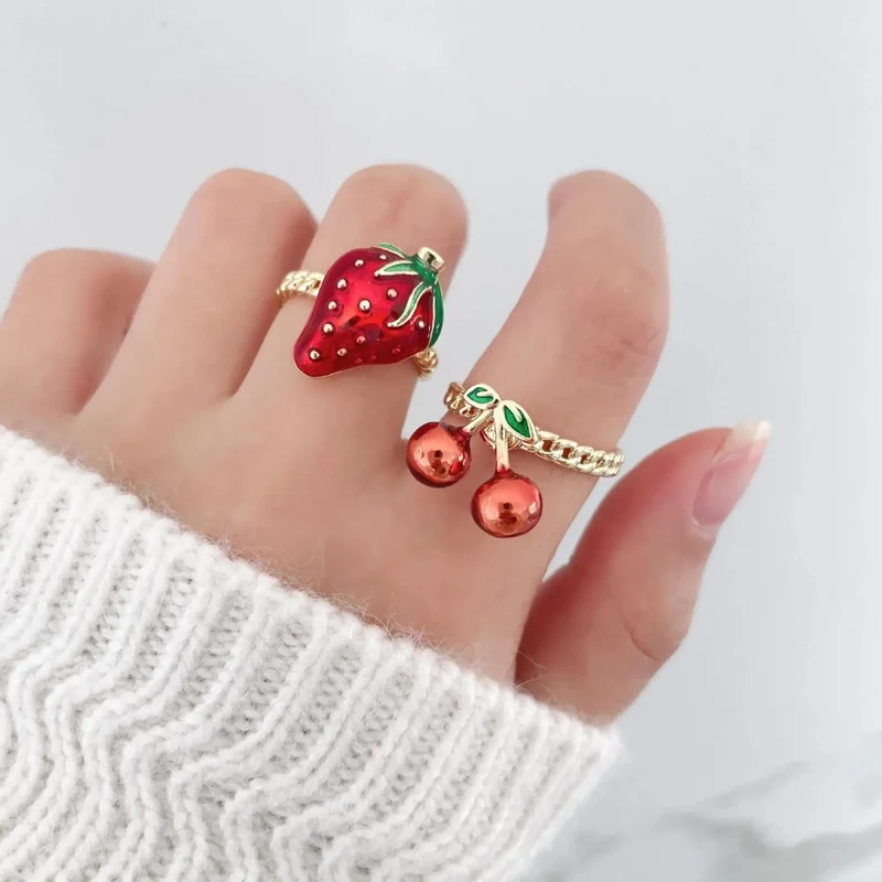 Bague Fraise Femme