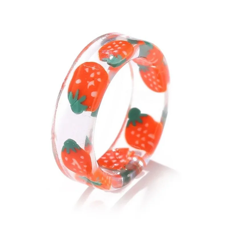 Bague Fraise Transparente