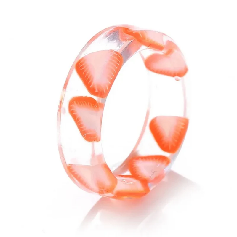 Bague Fraise Transparente