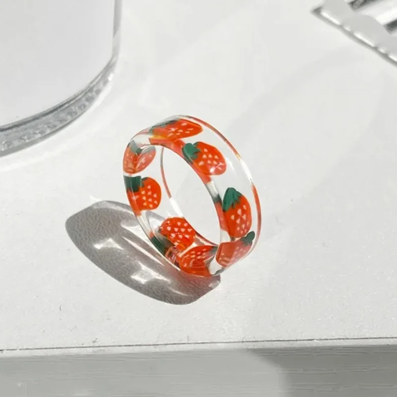 Bague Fraise Transparente