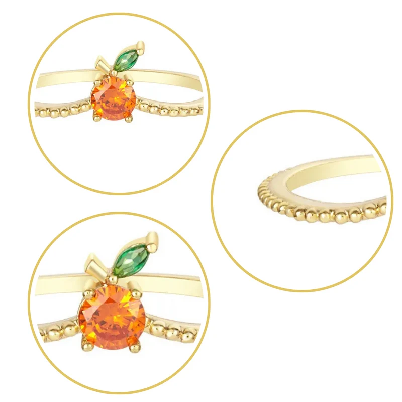 Bague Orange Femme