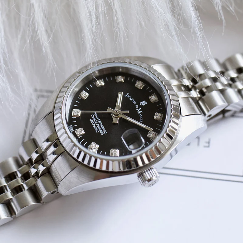 Jacques du Manoir Inspiration Femmes Montre Argent NRO.06
