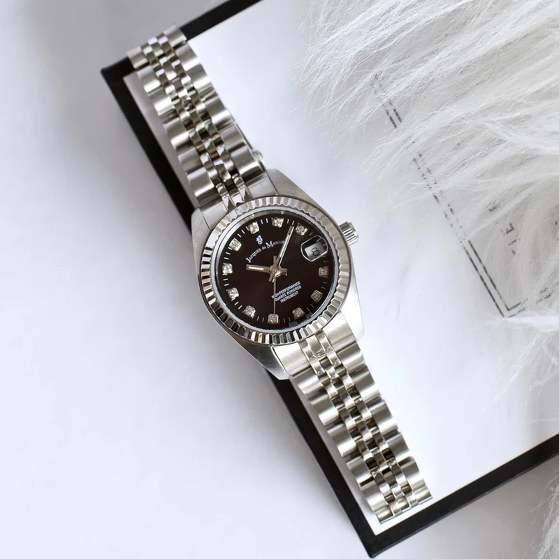 Jacques du Manoir Inspiration Femmes Montre Argent NRO.06