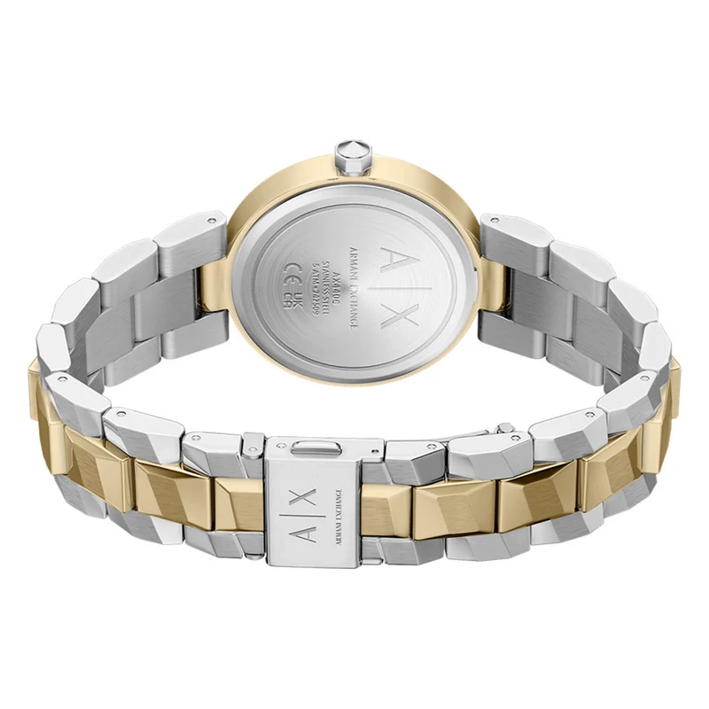 Armani Exchange Audora Round Silver Dial Watch AX4406