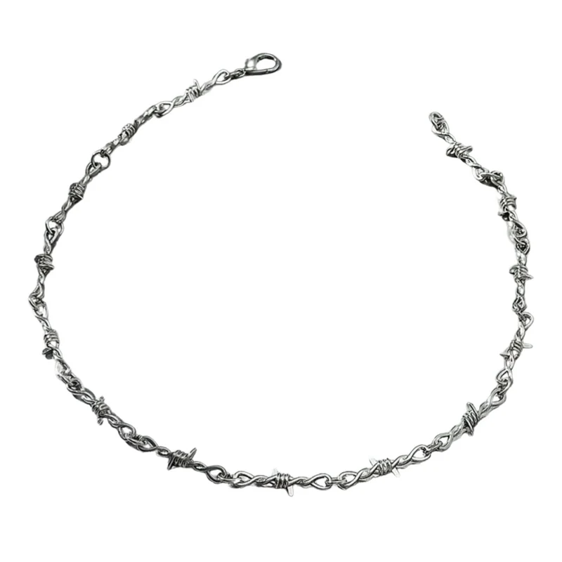Collier Barbelé Acier Inoxydable