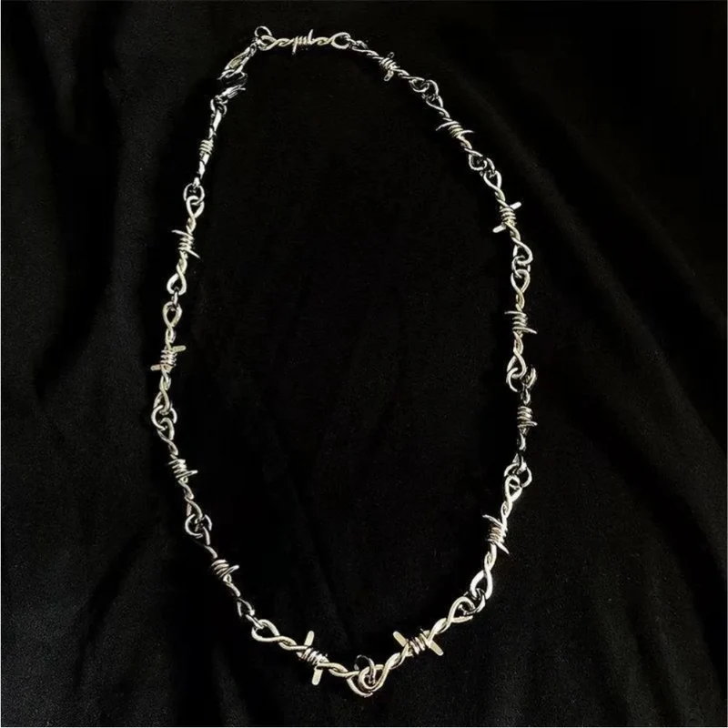 Collier Barbelé Acier Inoxydable