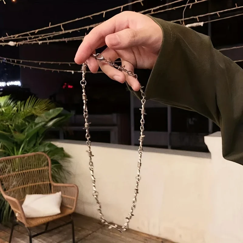 Collier Barbelé Acier Inoxydable