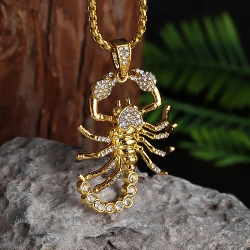 Collier Scorpion Strass
