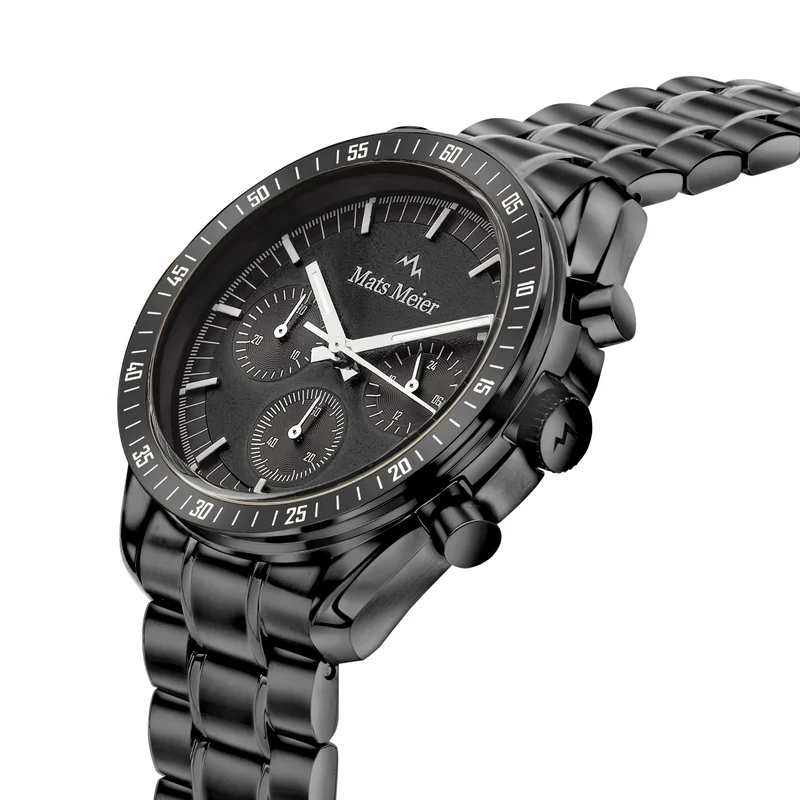 Mats Meier Arosa Racing Hommes Montre Noir MM50016