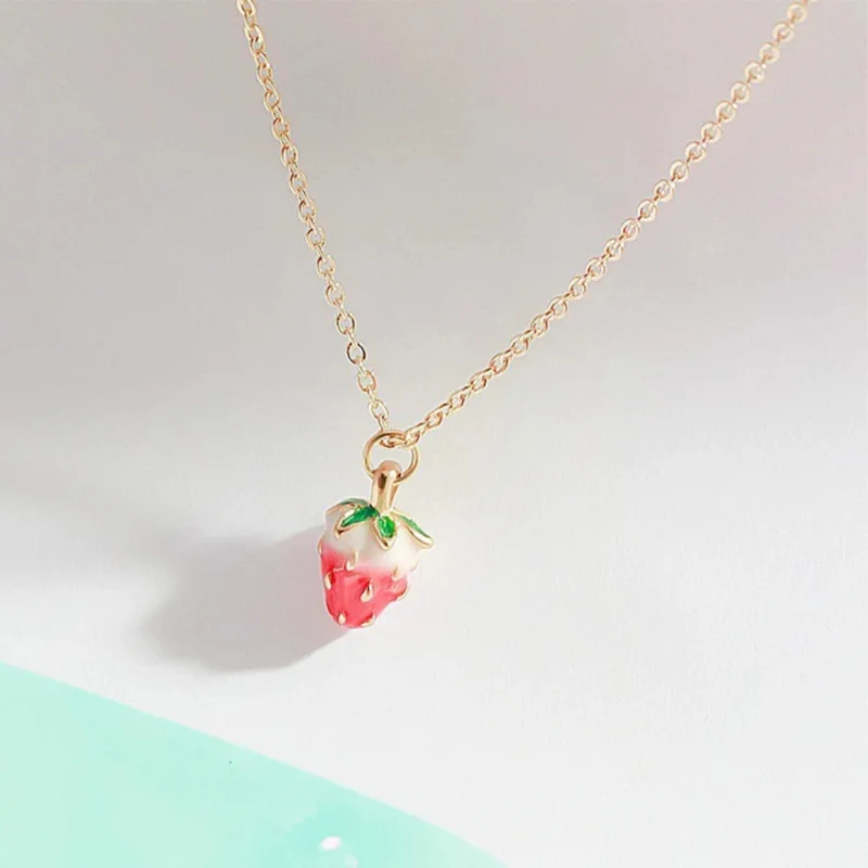 Collier Fraise Fille