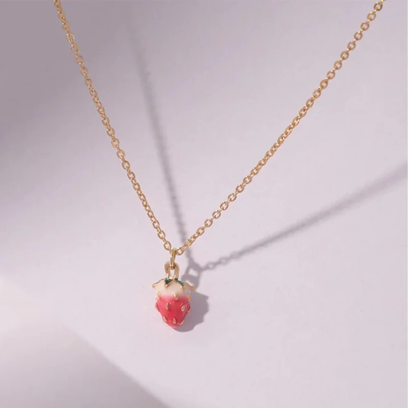 Collier Fraise Fille